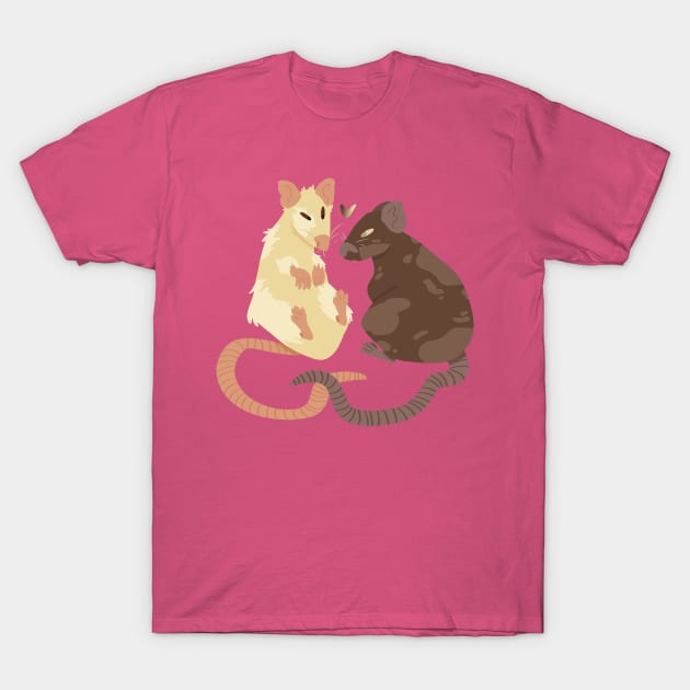 Rat Couple T-Shirt by VazMas Design